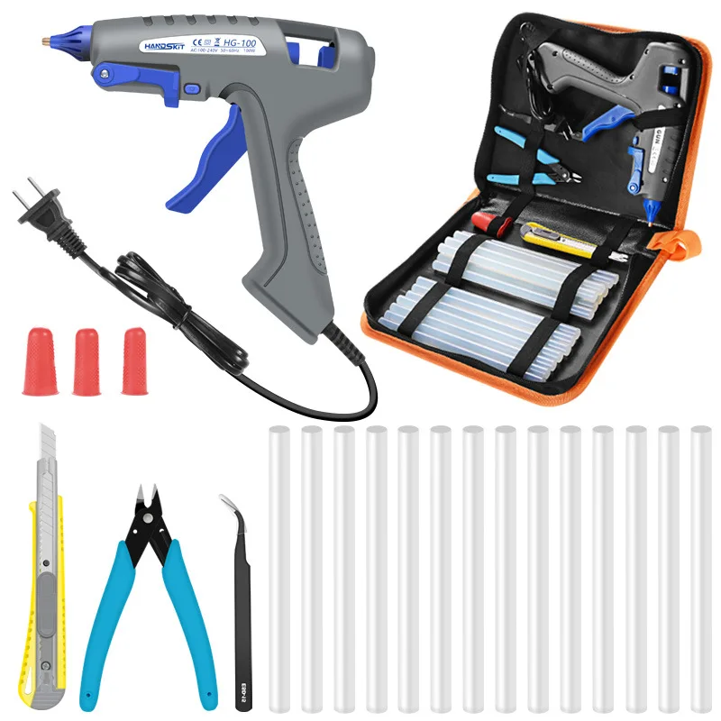 

HG-100 100W glue gun set DIY manual electric glue gun hot melt glue gun with glue stick