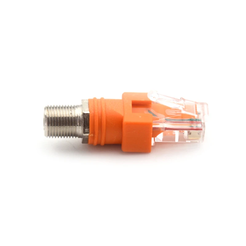 1PC/2Pcs connettore tipo F RF femmina a RJ45 maschio adattatore coassiale accoppiatore adattatore coassiale RJ45 a connettori RF all'ingrosso