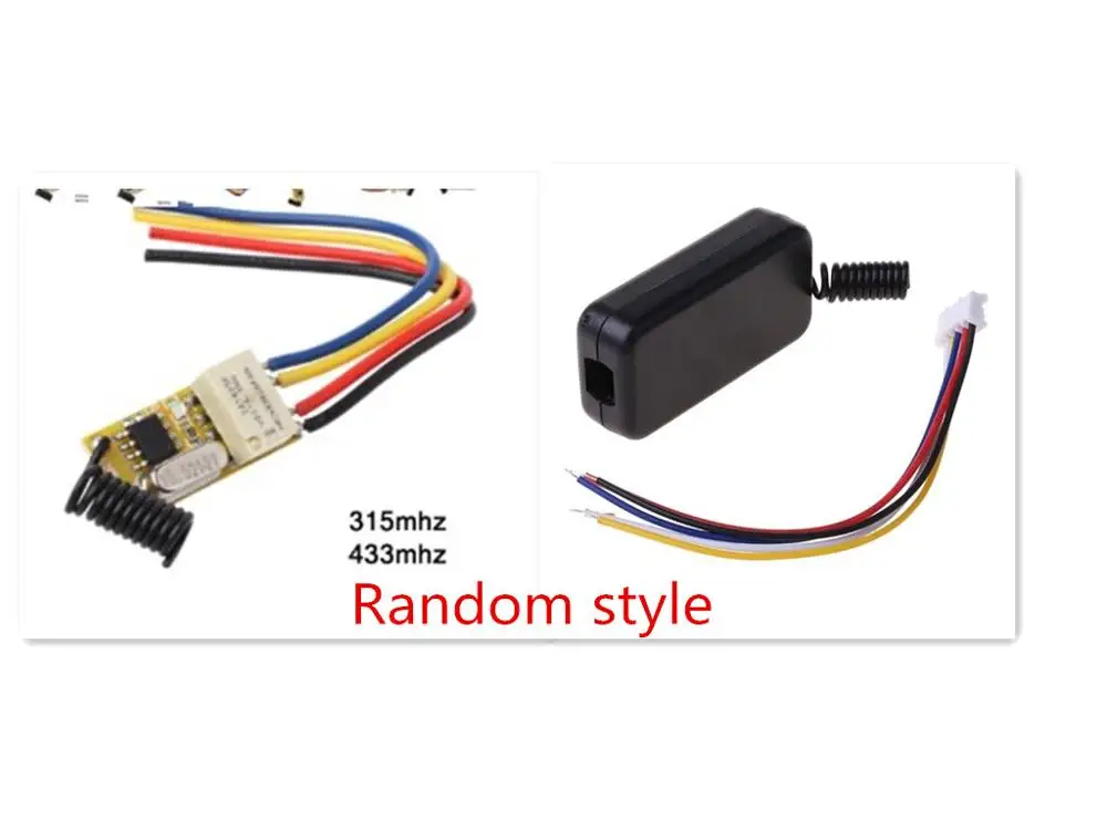 Relè interruttore remoto DC3.7V 4.2V 5V 6V 7.4V 8.4V 9V 12V uscita 0V relè a contatto secco valore di commutazione NO COM NC 315MHz 433MHz