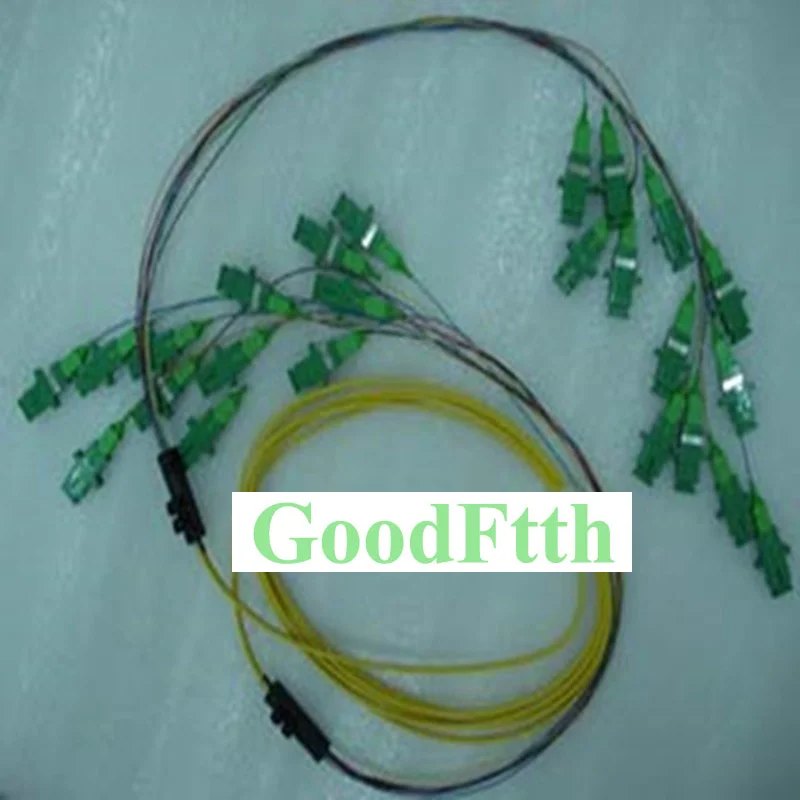 Fiber Patch Cord SC-SC APC SC/APC-SC/APC with Adapters SM 12 Cores Ribbon GoodFtth 1m 2m 3m 4m 5m 6m 7m 8m 10m 15m