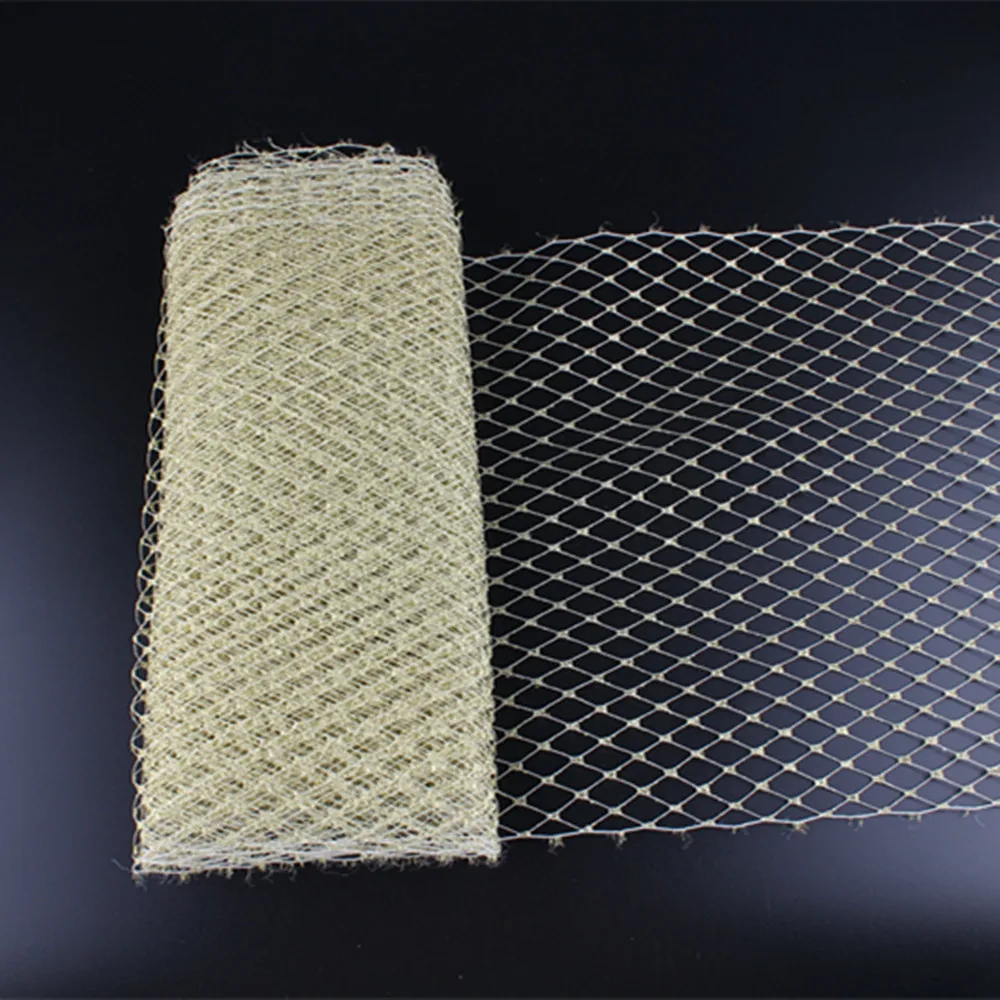 23 CM Width Birdcage Russian Veiling Trim Netting Fabric For Wedding Hat Mesh DIY Hair Accessories Net Fabric Or Fedora Craft image 3