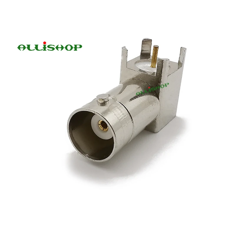 BNC jack PCB thru hole right angle connector RF connector BNC Female PCB Mount for Instrument and Computer Networking