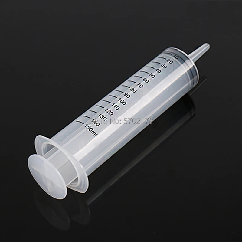 

200ml / 150ml reusable large hydroponic plastic nutrition measuring syringe tool cat feeding dispenser