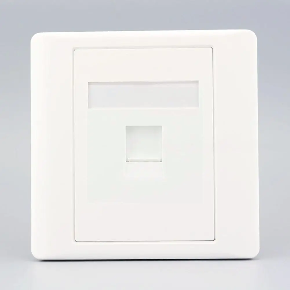 Computer Network Cable Socket Wall Plate One Port Single Socket Panel RJ45 Network Ethernet 6 CAT Type LAN Outlet T2C5 Face J8K8