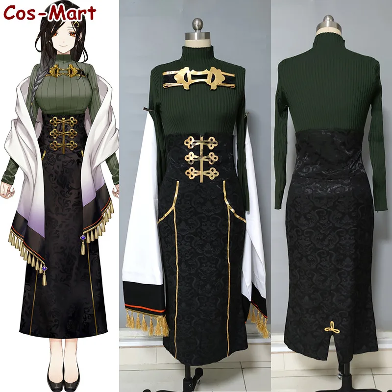 

Anime VTuber Shirayuki Tomoe Cosplay Costume Fashion Daily Wear Uniform Unisex Activity Party Role Play Clothing Custom-Make Any