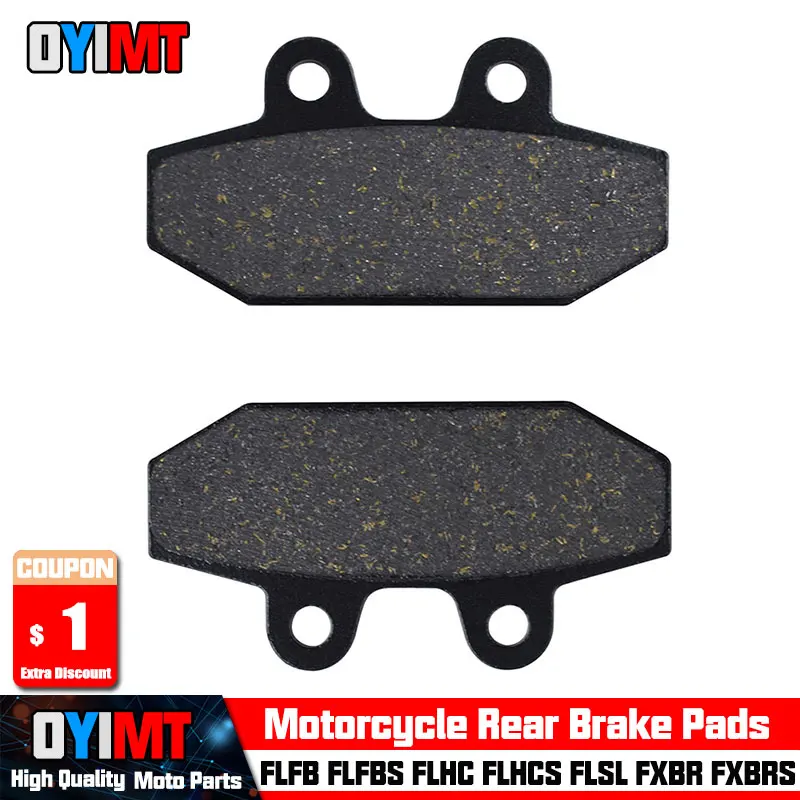 

Motorcycle Rear Brake Pads For HARLEY FLFB FLFBS FLHC FLHCS FLSL FXBR FXBRS FLDE FXBB FXFB FXBS FXLR