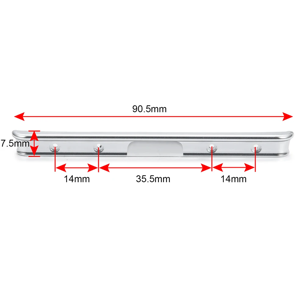 YEAHRUN Aluminum Alloy Front Rear Bumper Anti Collision Plate for Axial SCX24 AXI00001 C10 1/24 RC Crawler Car Upgrade Parts