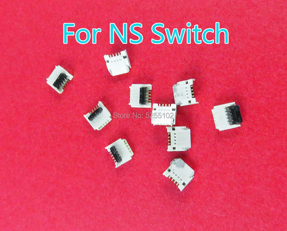 

50pcs Connector Port Socket Clip Power Replacement for Nintend NS Switch Backlight Motherboard Power Dock For NS Switch