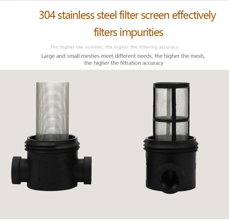 Garten Bewässerung Filter 1/2'' 3/4'' 1'' Kunststoff Bewässerung System Verunreinigung Vorfilter Aquakultur Haushalt Wasser Rohr Filter – Detail 2