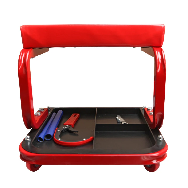 U-shaped car repair stool, repair stool with working plate, car repair stool, auto repair hardware tool box