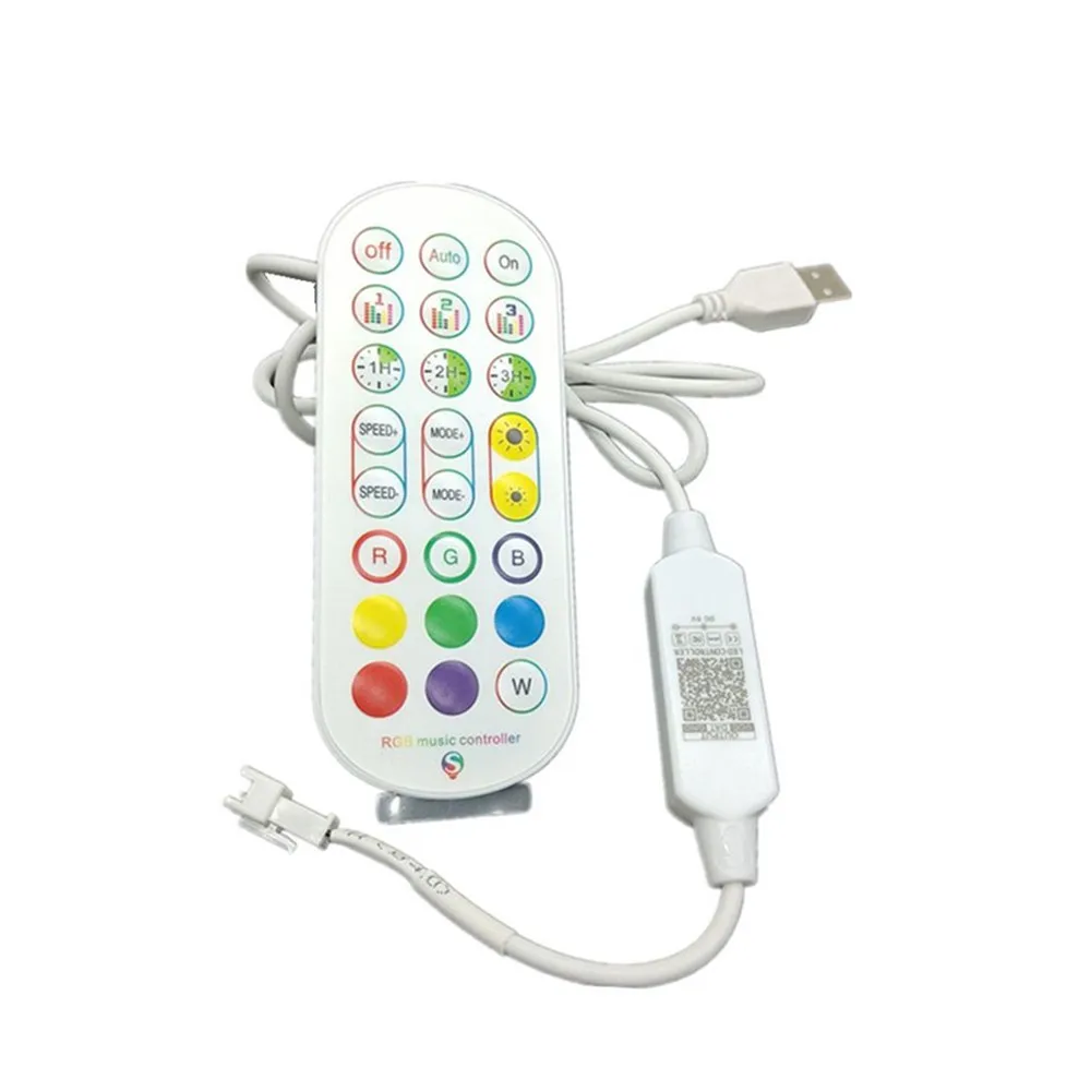 5V 2812 IC Symphony Light With 24-key Bluetooth USB Connector RGB LED MusicController