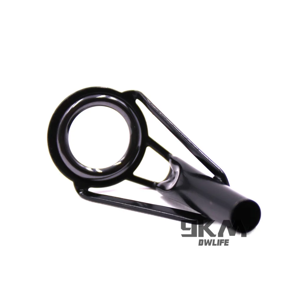 5 Stücke Angelrute Spitze Führungen Reparatur Kit Edelstahl Rahmen Keramik Ringe Schwarz Stange Gebäude Guide Auge Gebäude Reparatur 6 # ~16 # – Detail 13