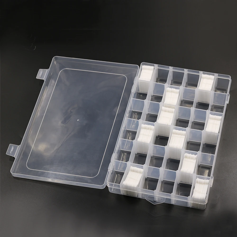 

300pcs Plastic Thread Bobbins Thread Card Spool Floss with 36 Grids Plastic Storage Box Cross Stitch Case Organizer Sewing Tools