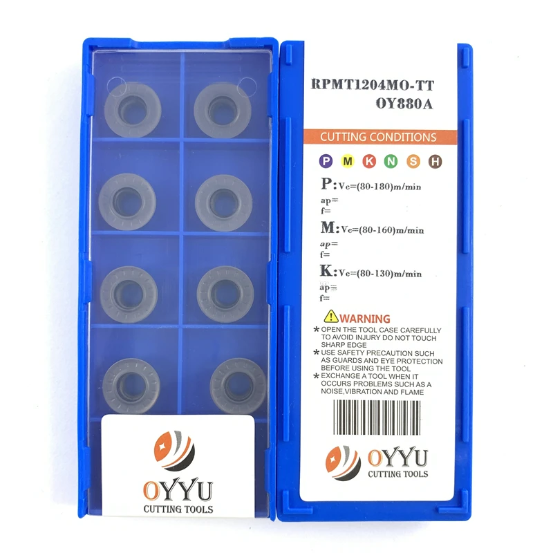 OYYU RPMT12 RPMT1204MO-TT OY880A RPMT 1204  RPMT1204 MO Milling Cutter Carbide Inserts CNC Turning Tools