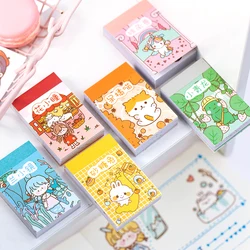 Yoofun 50 Sheets Small Meatball Series Different Patterns Mini Sticker Book Kawaii  Planner Decor Stationery