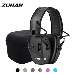 Zohan tiro eletrônico proteção de ouvido amplificação de som anti-ruído earmuffs treinamento de tiro profissional proteger earmuffs