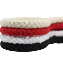 DIY Handmade Weave Rope, Red, White, Black Tied, Knot Cord, Kindergarten Decoration, 100% Cotton, Macrame Cord String, 10mm