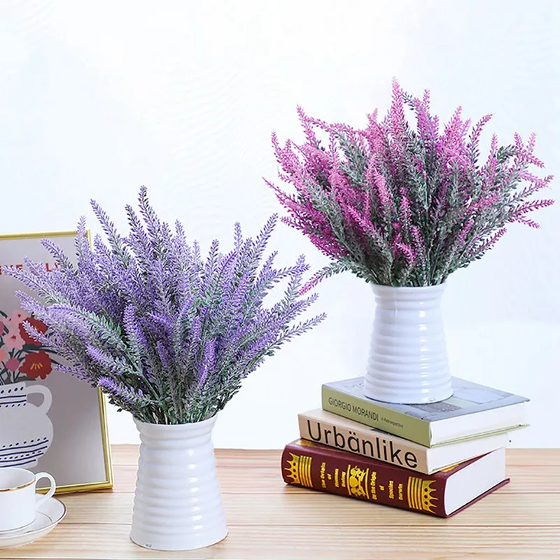 1 bouquet Provence Lavender Artificial Flowers High Quality Flower For Home Decor Grain Decorative Fake Plant silk flowers