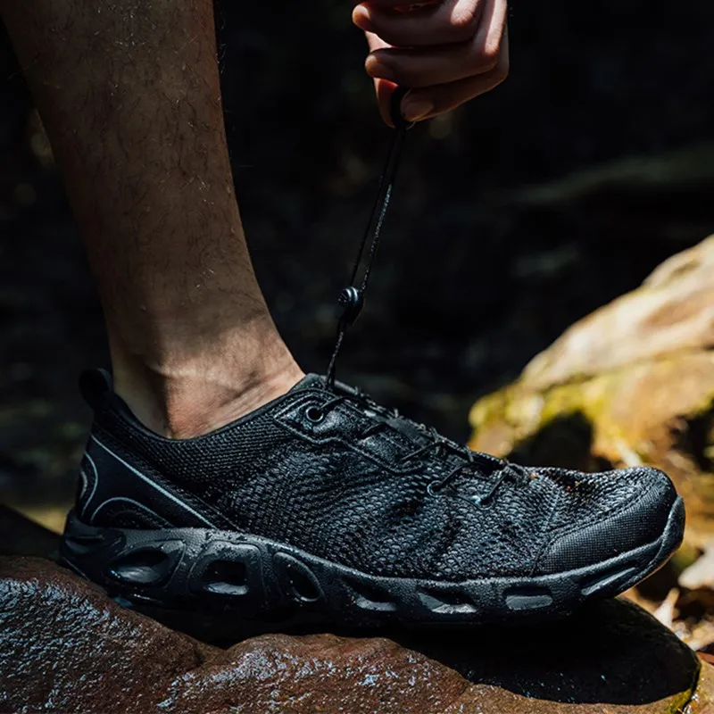 Outdoor piesze wycieczki wspinaczka Upstream buty męskie letnie ultralekkie oddychające siatkowe buty sportowe treningowe buty do brodzenia