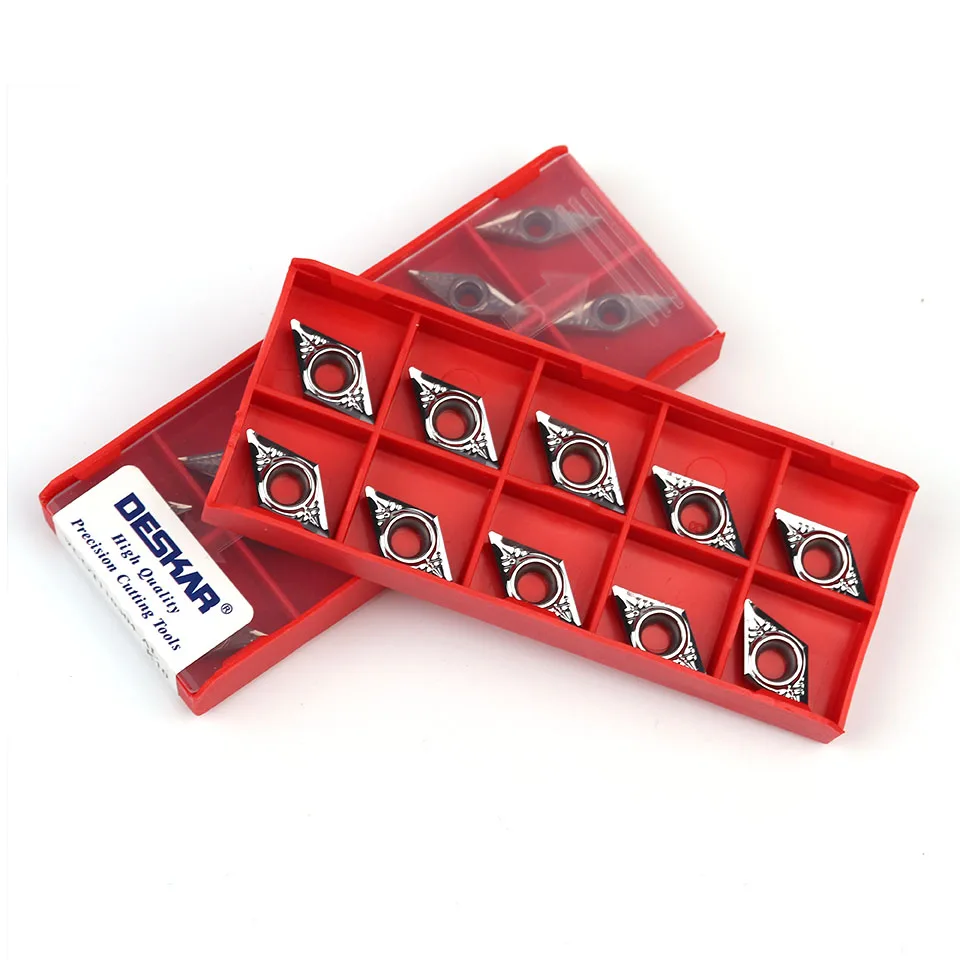 DESKAR DCGT 070202 DCGT07 0204 DCGT070208 AL K10 DCGT11 T302 DCGT11T304 DCGT11T308 CNC 선반 알루미늄 구리 합금 선반