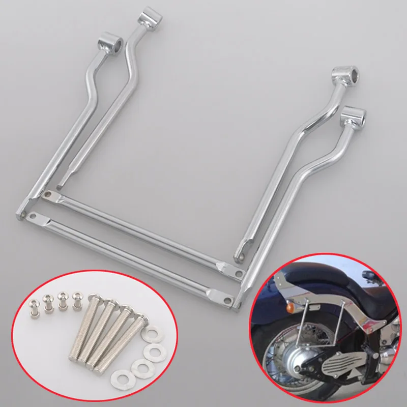 

Motorcycle Saddle bag Support Bars Mounts Bracket For Honda VT750 VT400 Shadow VT1100 VTX1800 1300 STEED VLX400 600 Magna VF250