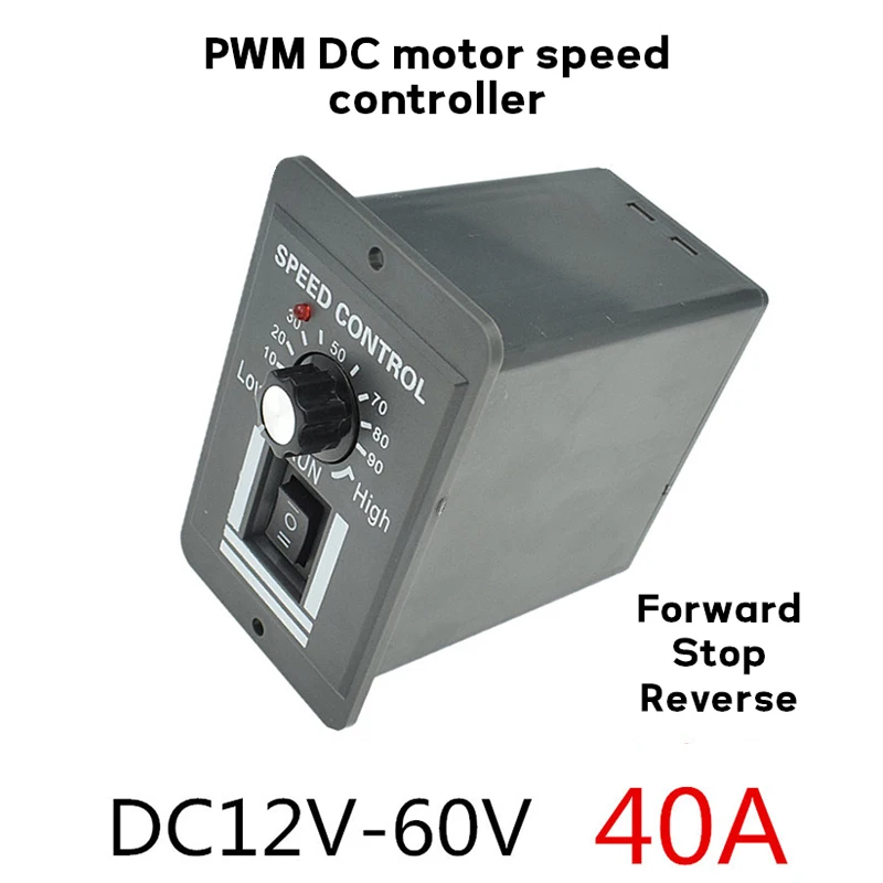 DC 12V/24V/36V/48V DC Motor Controller 40A Brushed Motor Speed Controller 1040 Control Module