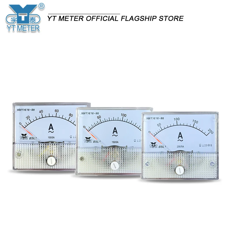 85l1-a AC ammeter 30 / 50 / 75 / 100 / 150 / 200 / 250 / 300 / 400 / 500 / 600 / 750 / 800 / 5A pointer transformer CT ammeter n