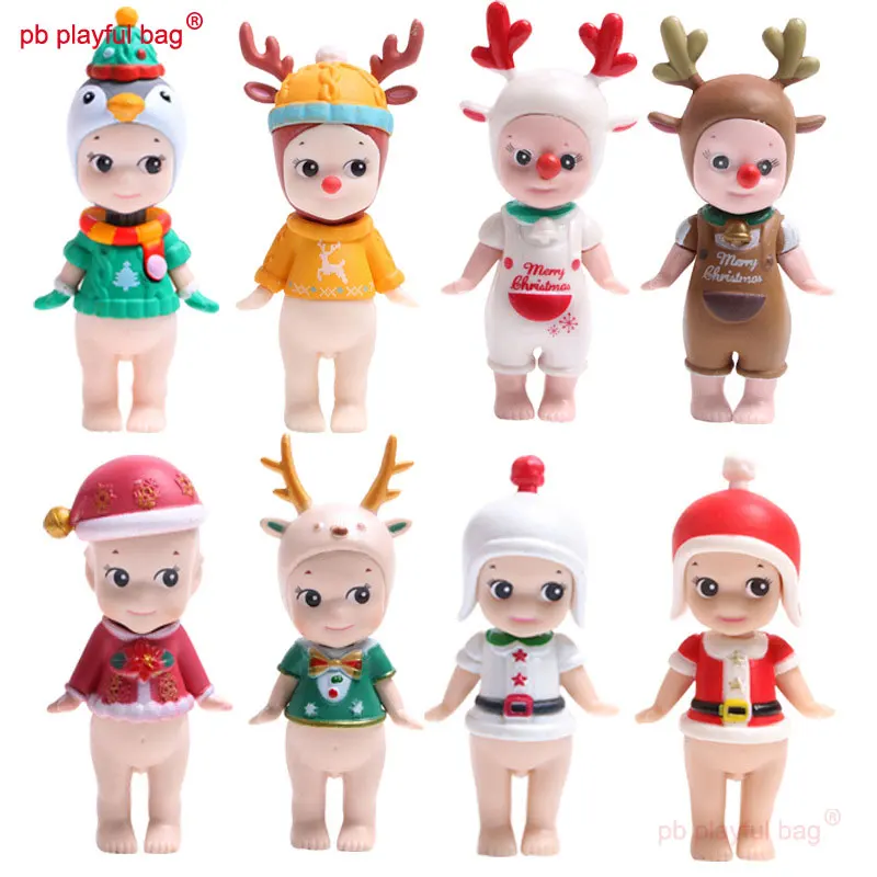 PB Playful Bag Cute Angel Doll Mini Body Christmas Elk Party Cartoon Cake Decoration is the Best Gift for Friends HG142