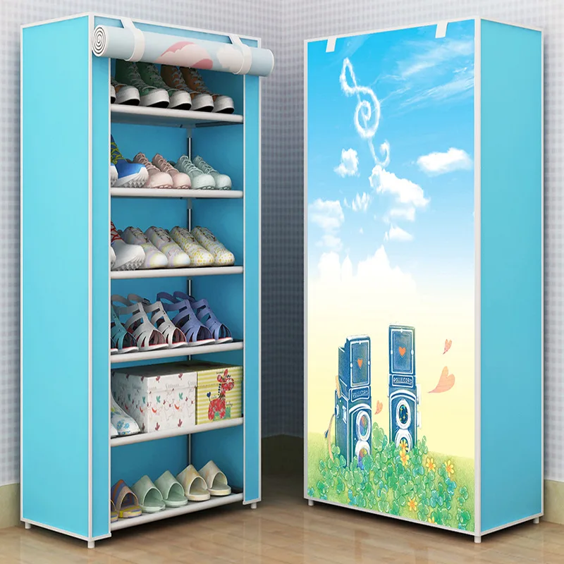 DIY Multi-layer Simple Assembly Shoe Rack Dustproof Storage Shoe Cabinet Household Shoe Rack Dormitory Storage Rack Storage Rack