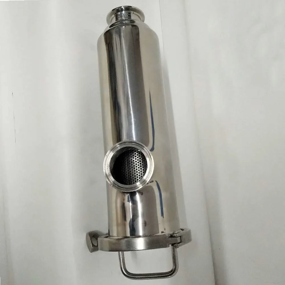 51mm Sanitary Angle Type Filter Tri Clamp Strainer Stainless Steel SS304 OD 64mm Food Grade