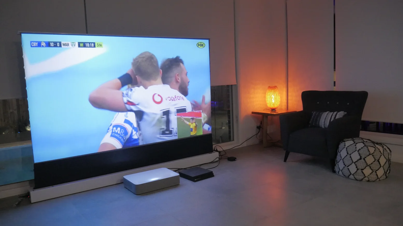 Freies Verschiffen 100 Zoll 16:9 CLR Faltbare Projektor Bildschirm Mit Ultra Kurze Werfen ALR Mit 0,6 Verstärkung Für Home Cinema – Detail 20