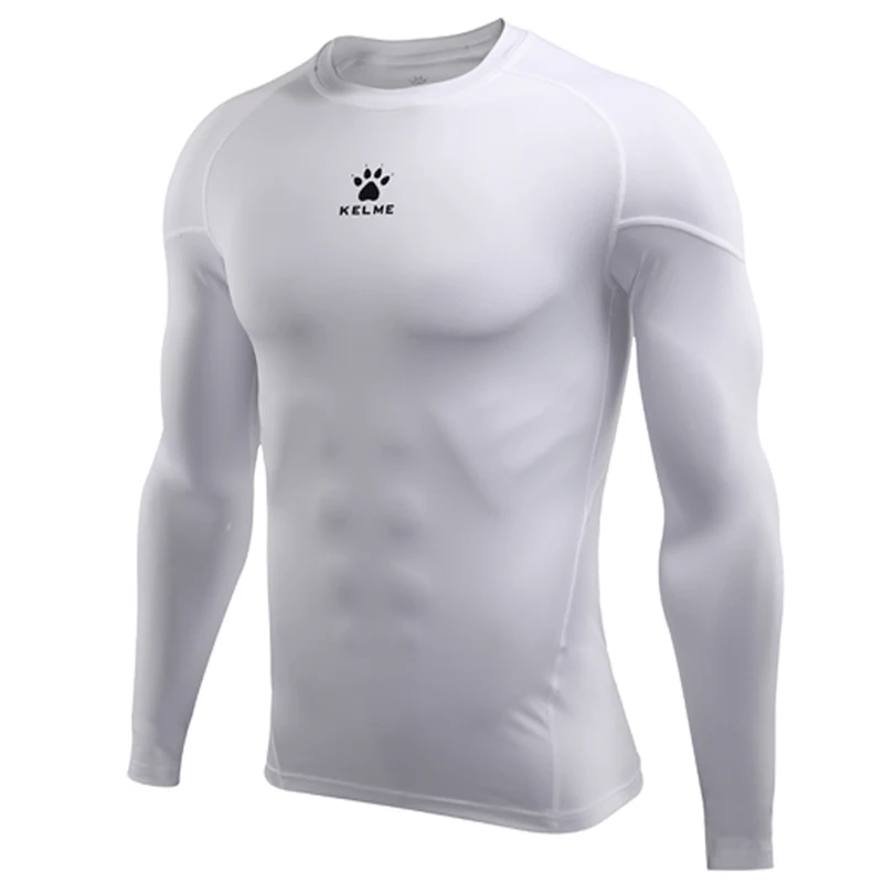 KELME Männer Lauf t-shirt Sport strumpfhosen Compression Fitness Shirts Training Schnell trocknend Crossfit Herren Elastizität KMC160030