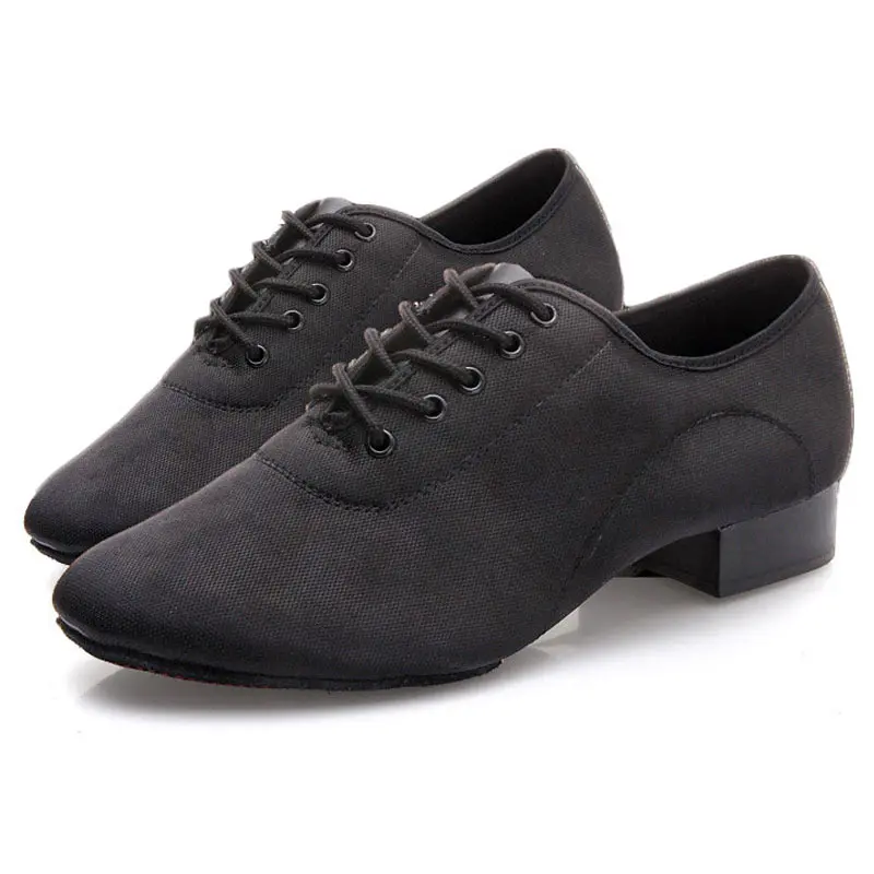 Zapatos de baile de Salsa para hombre, calzado de baile latino de salón, suela suave, zapatos de práctica de Tango, zapatillas de baile de tacón