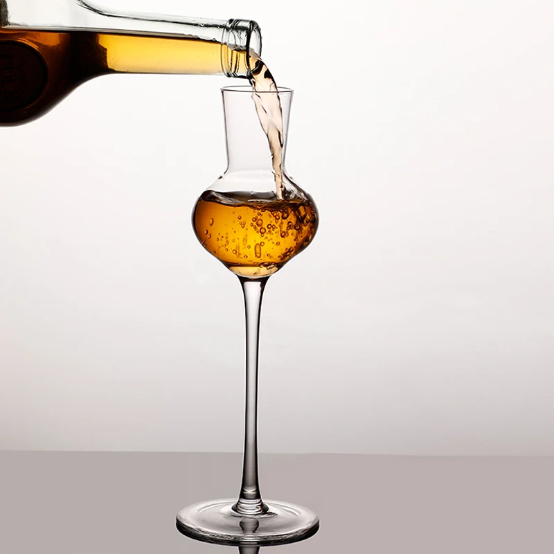 

120ml Whiskey Scent Wine Cup Goblet Scotland Whisky Smelling Crystal Cup Brandy Snifter Tulip Aroma Professional Tasting Glasses
