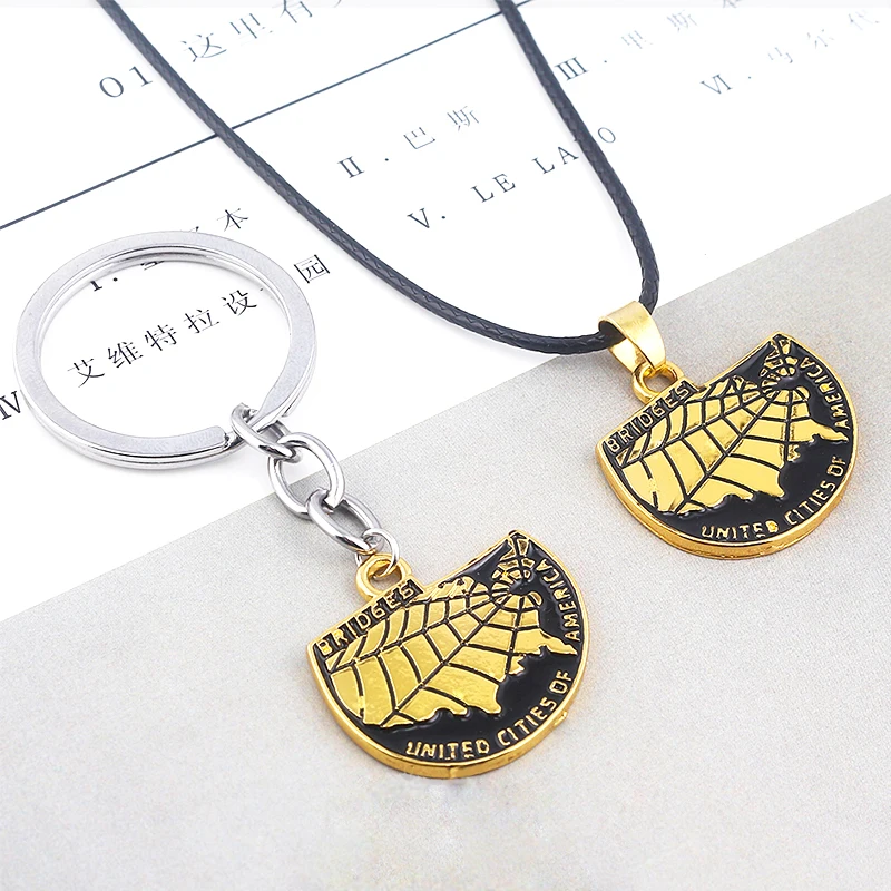 Game Death Stranding Metal Keychain Cosplay Choker Jewelry Key Chain Car Men Women Bag Accessories