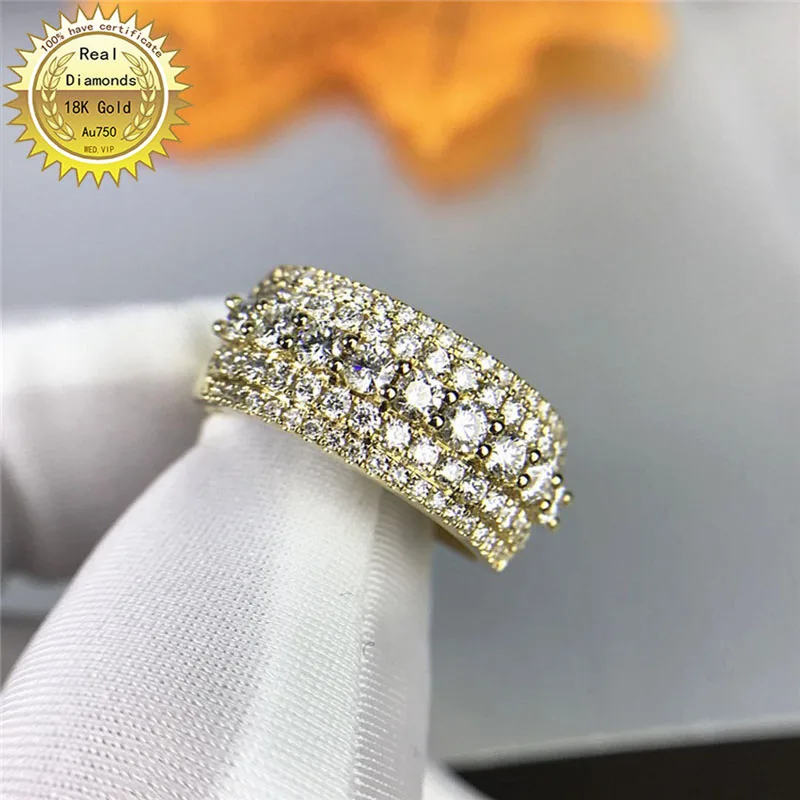 18k white gold 1.28ct Natural Real diamond ring Jewellery Engagement&Wedding have certificate