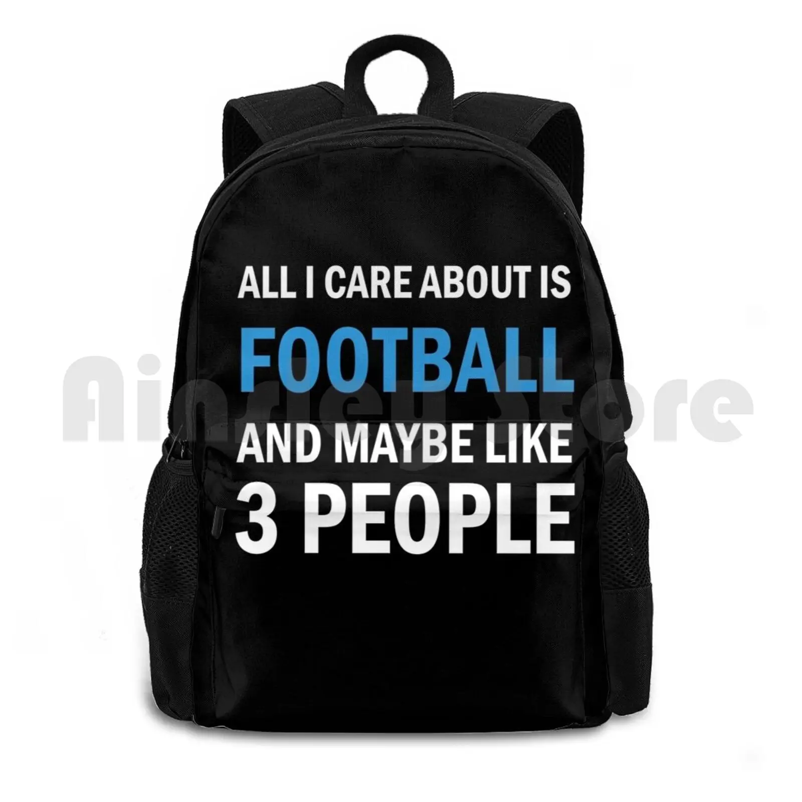 

Все, о чем я заботился-это футбол и, возможно, уличный походный рюкзак для 3 человек, водонепроницаемый, для кемпинга, путешествий, все, о чем я заботимся, это