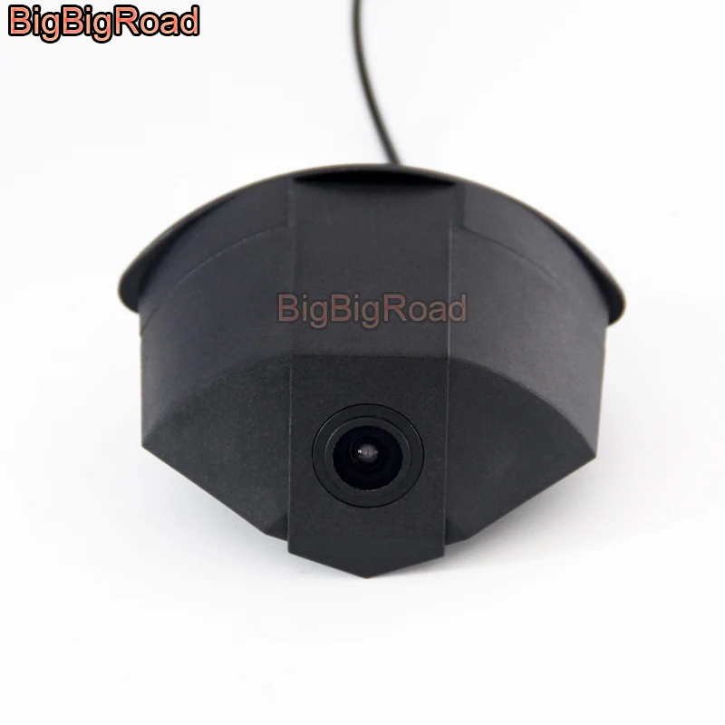 BigBigRoad For Mercedes-Benz GLK GLC GLE GLA ML E Class C207 Front Camera Night Vision Car Logo Camera Front View CAM