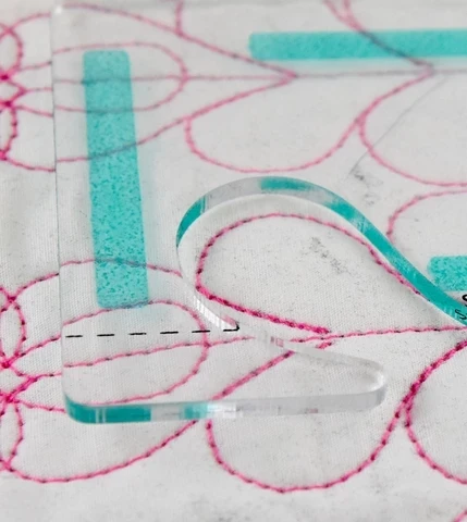 Free Motion Quilting Essentials Template sewing machine quilting ruler quilting template patchwork ruler quilter\'s ruler