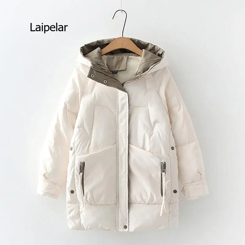 Women Winter Warm Thick Hooded Cotton Down Jacket Newest Long Padded Parka For Women Oversize 3XL Winter Loose Cotton Coat