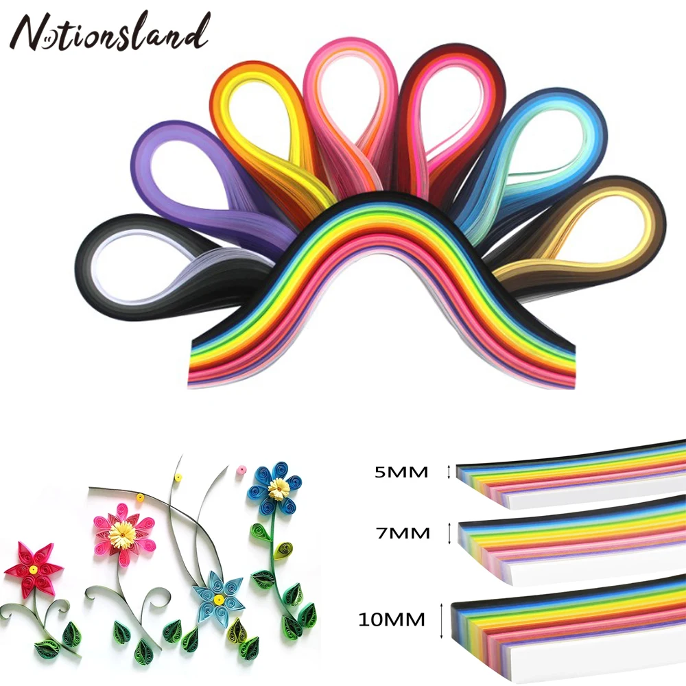 

500 Pcs Colorful Scrapbooking Stripes Quilling Paper Handmade Children DIY Art Craft Design Tools Color Strips Bedroom Decor