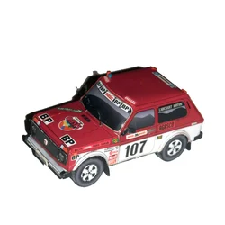 LADA NIVA 1979 1:32 Dakar Rally Red Racing Car Origami Art Mini 3D Paper Model Papercraft DIY Adult Handmade Craft Toys ZX-029