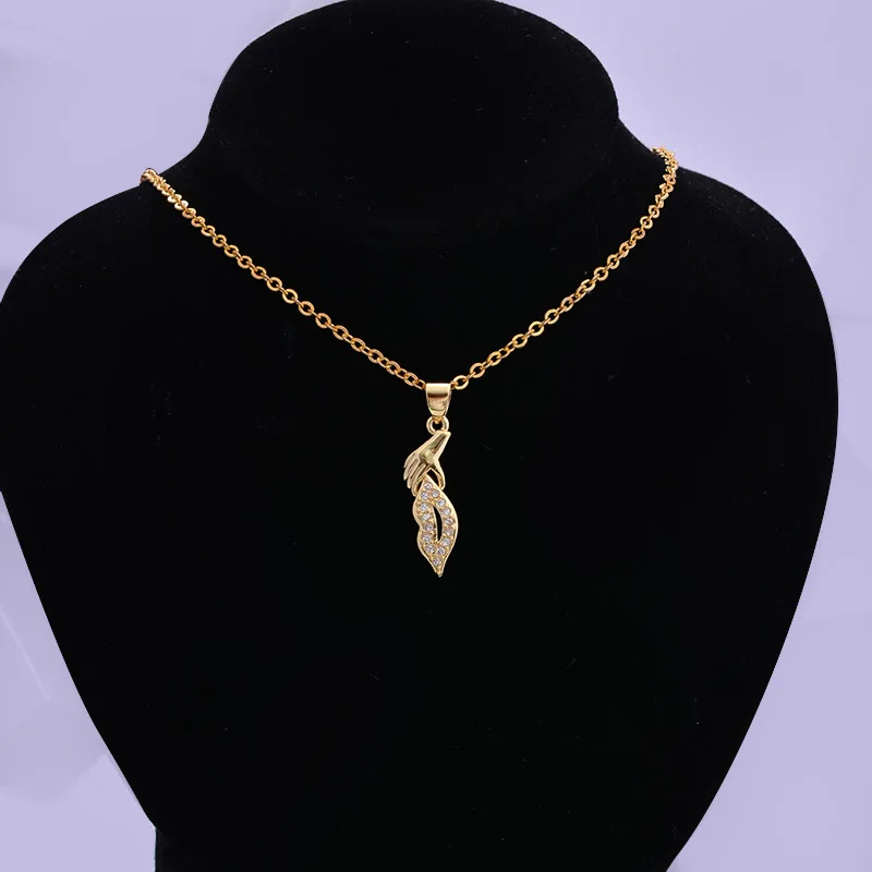 

Gold Color Necklace pandent For Women Ethiopian African Dubai indian Necklace Party Mouth type Necklace bridal wedding Gift