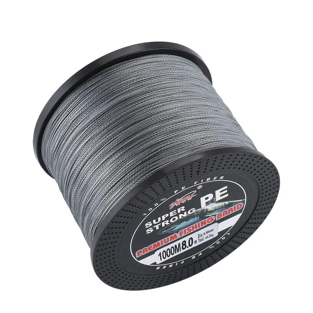 

YUDELI 1000m 8# Super Strong PE Braided Fishing Line Abrasion Resistant 0.5mm 40.2kg Zero Stretch Fishing Line Smooth 100% PE