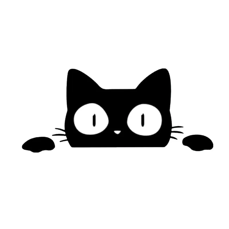 14CM*6.2CM Surprise Cat Peeking Car Sticker Vinyl Decal for Lexus Stickers