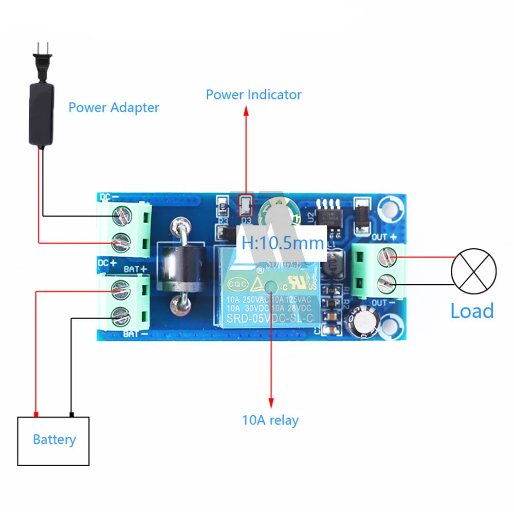 YX850 Power Failure 5-48V Automatic Switching Standby Battery Lithium Battery Module 12V-48V Emergency Converter JY-850