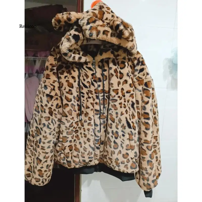 Autumn Winter Women Jackets Faux Fur Outerwear Female Overcoat Teddy Bear Coat Womens Fashion Vintage Suit  Harajuku