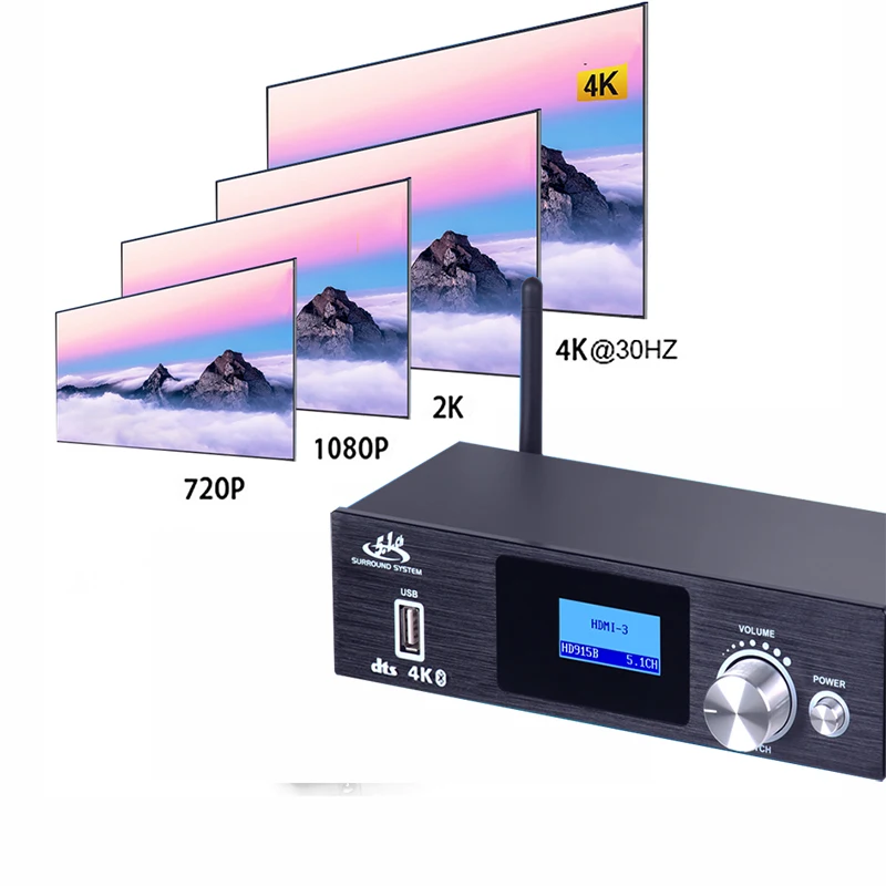 بلوتوث DAC 4K * 2K HDMI إلى HDMI مستخرج محول رقمي SPDIF HDMI DTS 5.1 الصوت فك تحويل والعتاد HDMI قوس الصوت