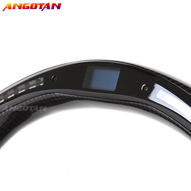 Sports LED Steering Wheel Volante For Chevrolet Camaro 2014 Carbon Fiber Alcantara Leather Steering Wheel