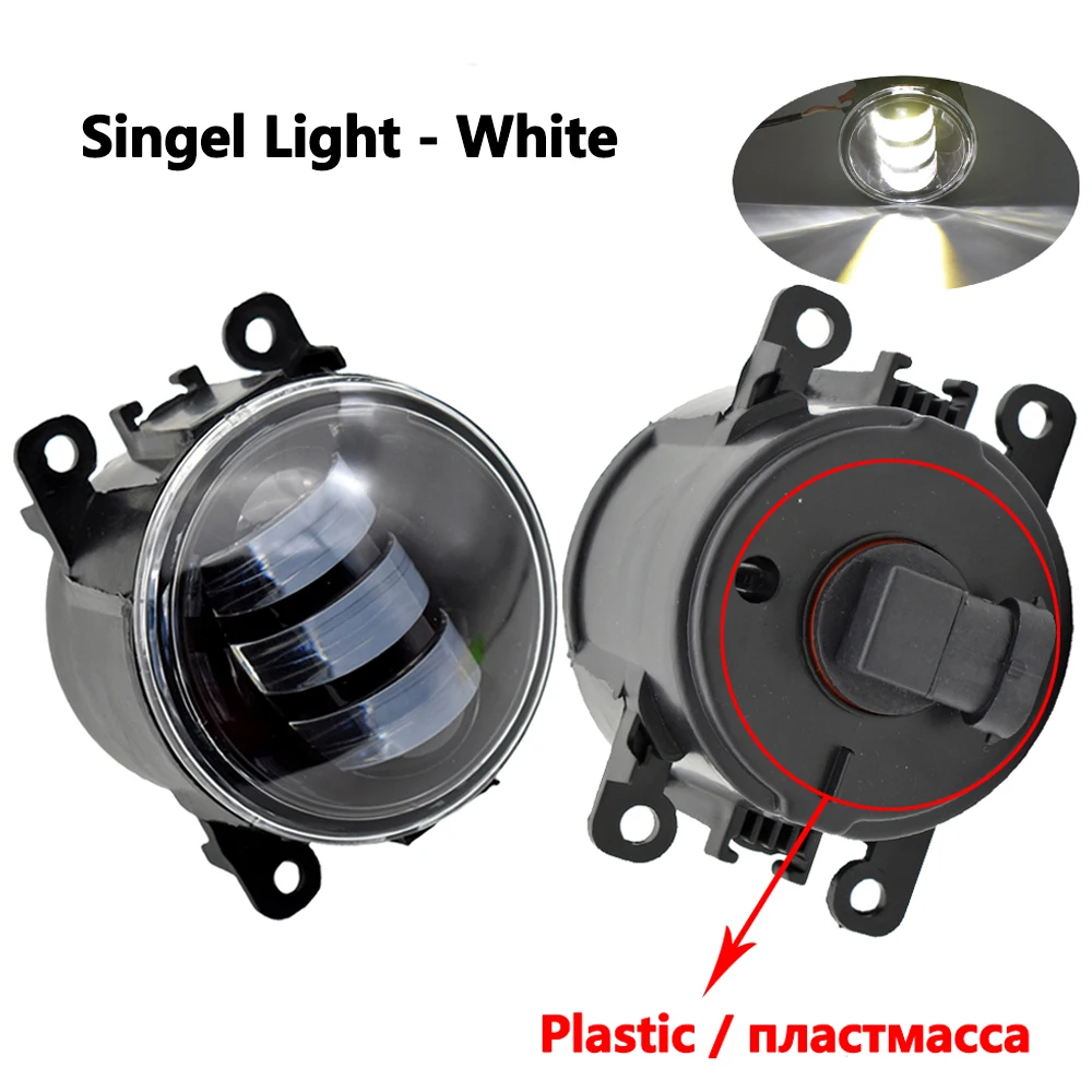 LED-koplampen 2 Stuks Mistlamp Voor Mitsubishi Voor Asx Voor Outlander Voor Pajero L200 Voor Colt Auto Led Lens Drl Fog Rijden Lamp H11 12V Mistlampen (Size : Halogen